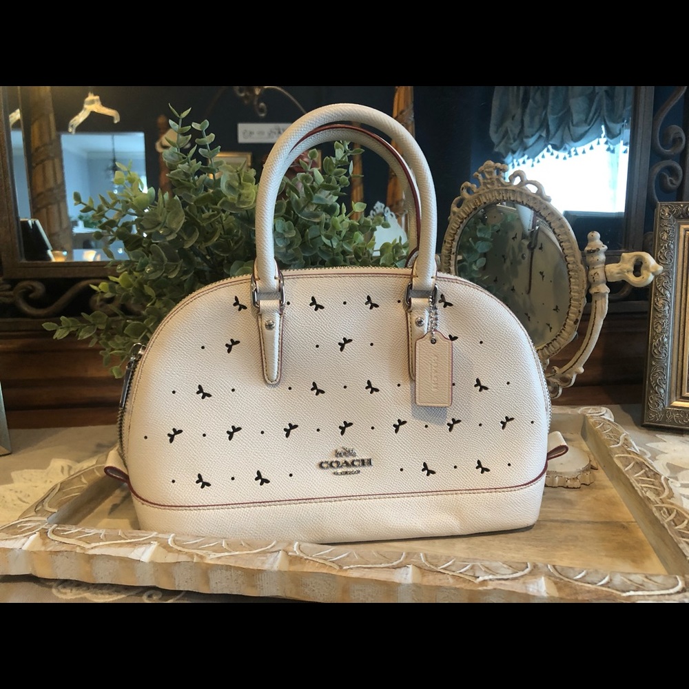 Authentic Coach, Sierra leather butterfly satchel.